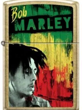 Sharp Colorful Bob Marley Street Brass Zippo Lighter